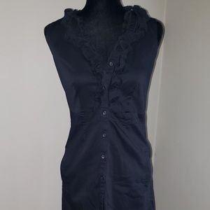 Apt 9 button up black dress w/ pockets